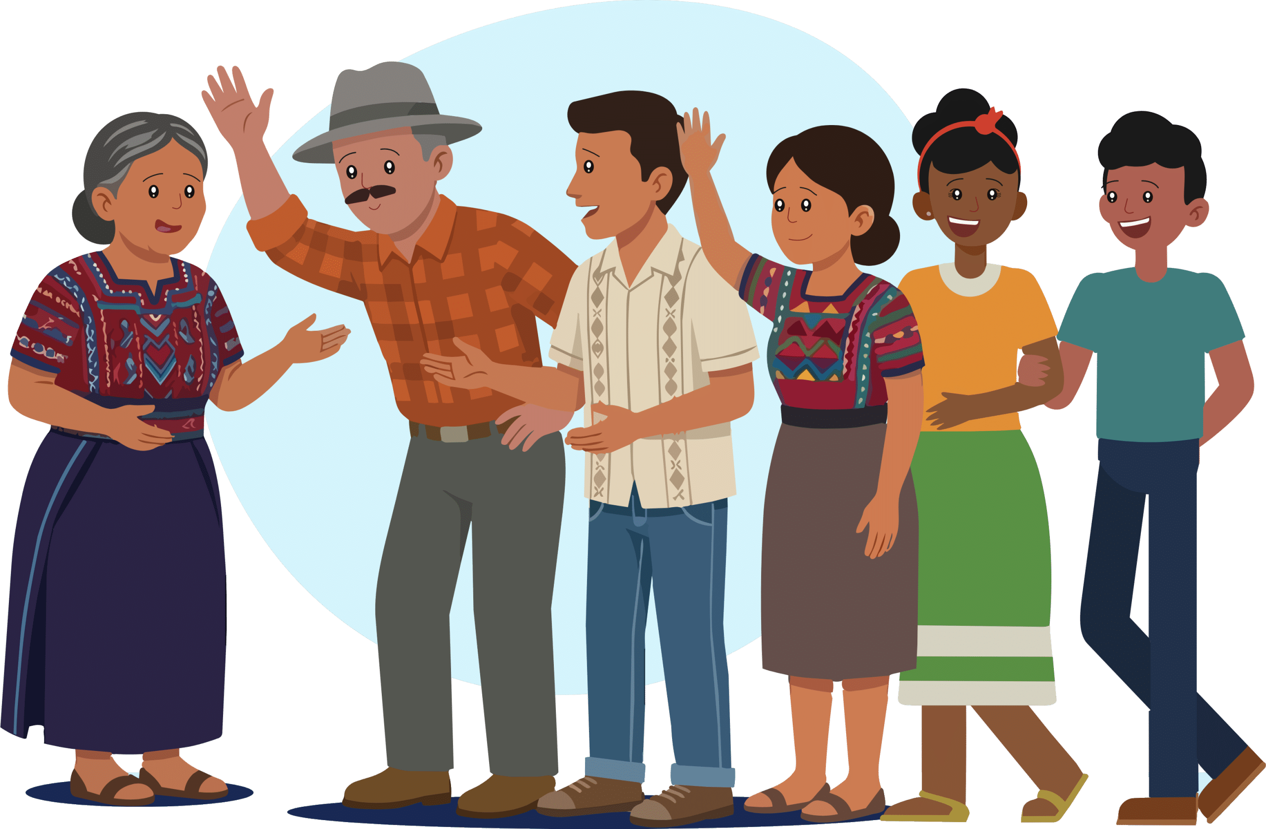Representantes de distintas comunidades